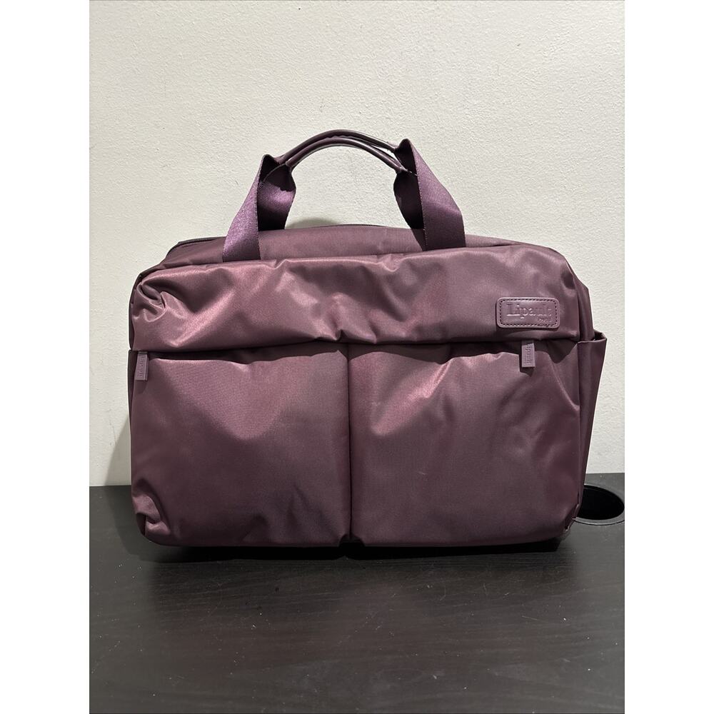 NWT Lipault Lost In Berlin City Plume Wine Red 24H Bag Travel Weekender Tote Bag